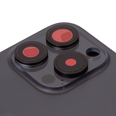 Корпус для iPhone 15 Pro, чорний, з тримачем SIM-карти, з боковими кнопками, Original (PRC), EU Version, black titanium Прев'ю 1
