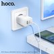 Мережевий зарядний пристрій Hoco N71, 30 Вт, Quick Charge, Power Delivery (PD), білий, 2 порта, gan, #6942007651387 Прев'ю 2