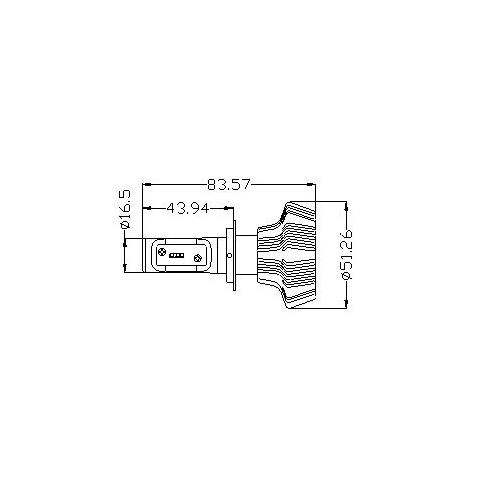 Набор светодиодного головного света UP-7HL-H7W-4000Lm (H7, 4000 лм, холодный белый) Превью 4