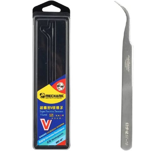 Pinzas para smd Mechanic ST-15, encorvado, 115 mm, high precision Vista previa  1