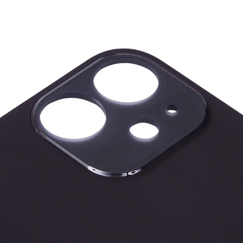 Panel trasero de carcasa puede usarse con iPhone 12 mini, negra, no es necesario desmontar la cámara, Original (PRC), big hole Vista previa  1