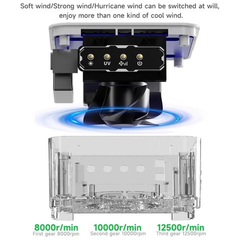 Lámpara ultravioleta Mechanic FUL-4, con un ventilador, con bateria, 4in1 Vista previa  6