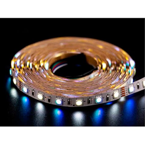 Светодиодная лента RGB+WW SMD5050 (300 светодиодов, 12 В, 5 м, IP20) Превью 1