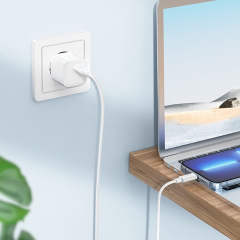 USB кабель Hoco X88, USB тип-C, Lightning, 100 см, 20 Вт, белый, #6931474783295 Превью 1