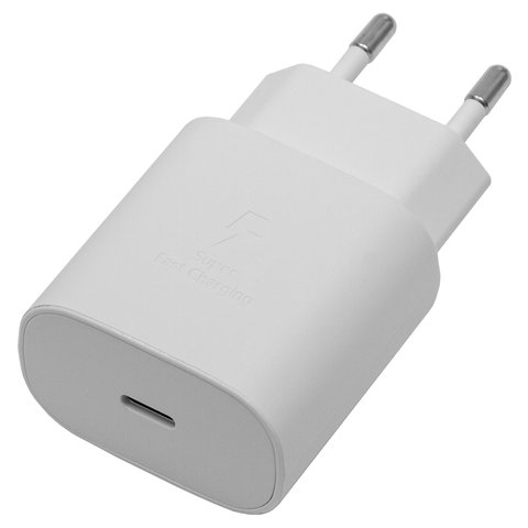 Мережевий зарядний пристрій EP-TA800, 25 Вт, Power Delivery (PD), білий, 1 порт, service pack box Прев'ю 1