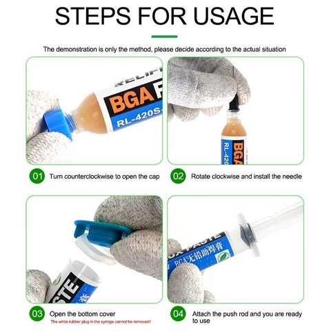 Флюс-паста RELIFE RL-420S-UV, 10 мл Прев'ю 2