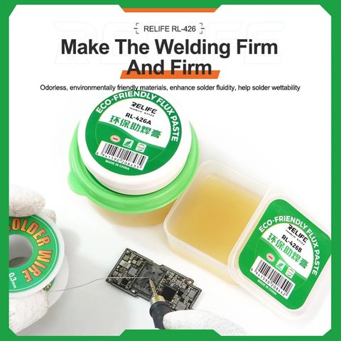 Флюс-паста RELIFE RL-426B, екологічно чистий, 40 г Прев'ю 2