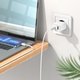 Сетевое зарядное устройство Hoco C80A Plus, 20 Вт, Power Delivery (PD), белый, с кабелем Lightning для Apple, 2 порта, #6931474779892 Превью 2