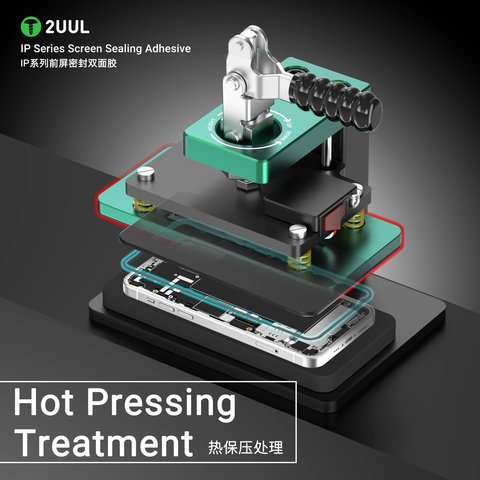 Стікер дисплея 2UUL SA15P для Apple iPhone 15 Pro, 5 шт., adhesive Прев'ю 3