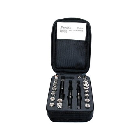 Тестер коаксиального кабеля Pro'sKit NT-3200 с набором переходников и звуковым сигналом Превью 1