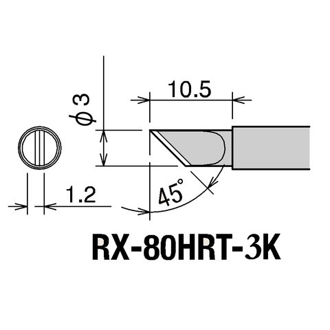 Soldering Iron Tip GOOT RX-80HRT-3K Preview 1